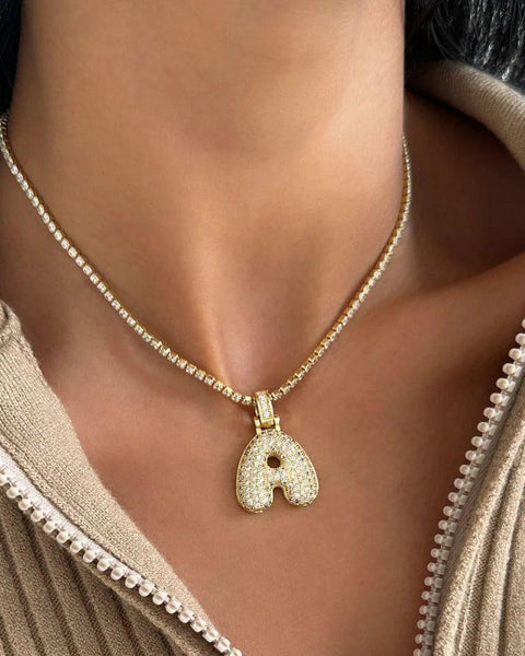 Luxe Golden Initial Necklace - Lumoriak